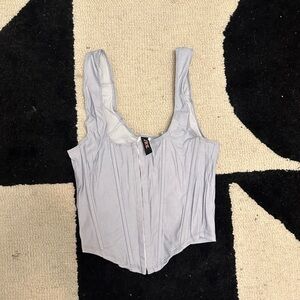 Gray Corset Top